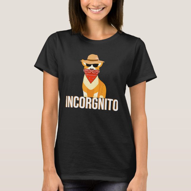 T-shirt Incorgnito Funny Corgi (Devant)