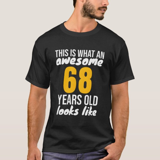 T-shirt Incroyable 68 Ressemble à 68Th 68 (Devant)