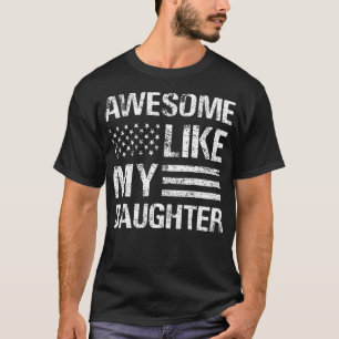 T-shirt Incroyable Comme Mon Drapeau Américain De Fille Pa