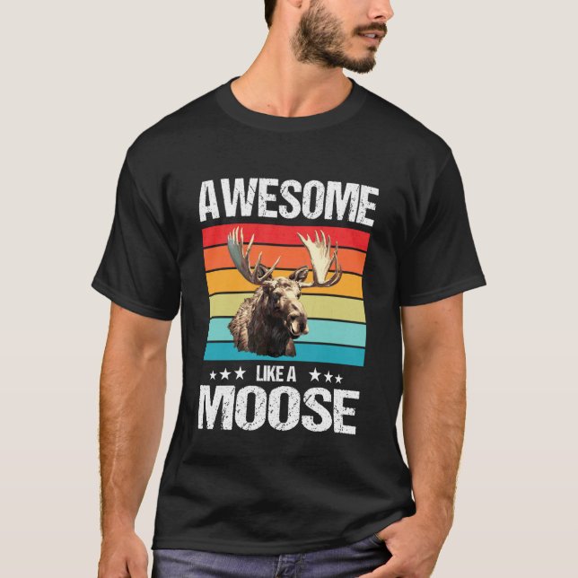 T-shirt Incroyable comme un orignal. Orignal (Devant)
