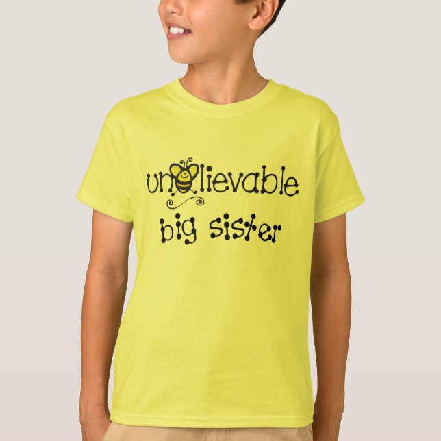 T-shirt incroyable de grande soeur (Devant)