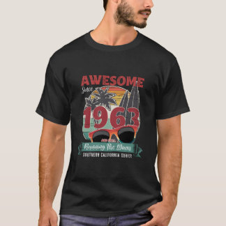 T-shirt Incroyable depuis 1963 Anniversaire de Surf