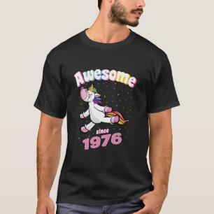 T-shirt Incroyable depuis 1976 Licorne drôle d'anniversair