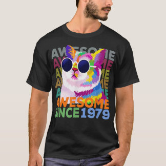 T-shirt Incroyable depuis 1979  Amateur de chats drôles  4