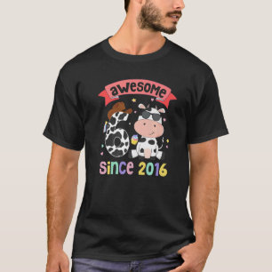 T-shirt Incroyable depuis 2016 Tenue de 6ème anniversaire