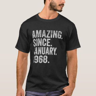 T-shirt Incroyable depuis janvier 1968 55 ans 55e naissanc