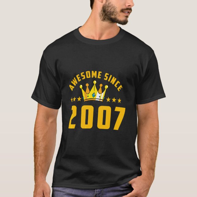 T-shirt Incroyable depuis l'anniversaire 2007 (Devant)