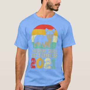 T-shirt Incroyable depuis octobre 2021 Cadeaux de 1er anni