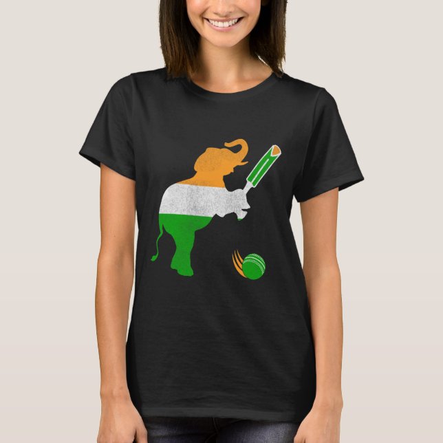 T-shirt Inde Cricket 1  (Devant)