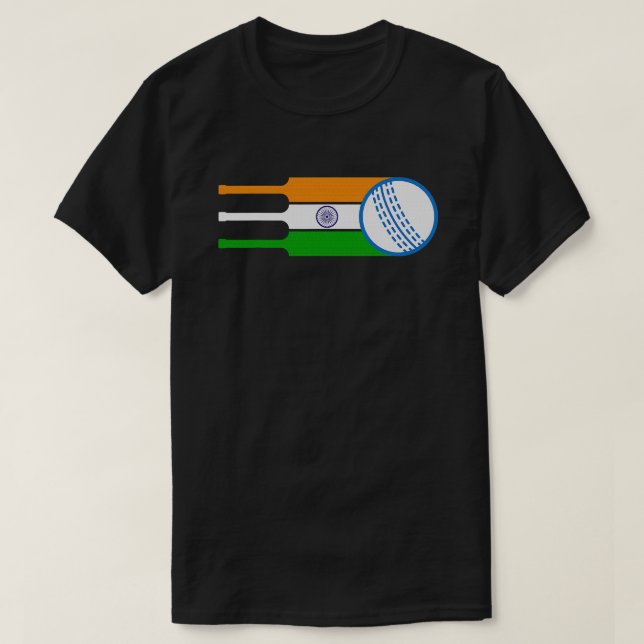 T-shirt Inde Cricket National Fan Team Jersey Cadeau Indie (Design devant)