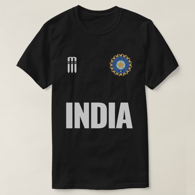 T-shirt Inde Cricket National Fan Team Jersey Cadeau Indie (Design devant)