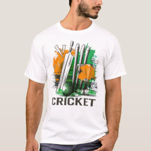 T-shirt Inde Cricket National Fans Team Jersey