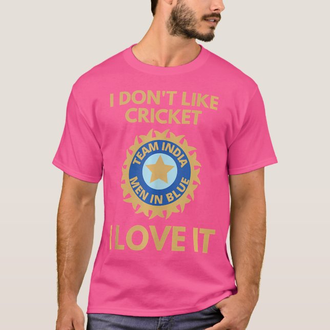 T-shirt Inde Cricket Supporters Inde Fans de cricket (Devant)