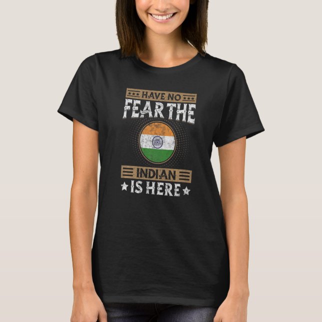 T-shirt Inde Drapeau Fiers Indiens Hommes & Femmes (Devant)