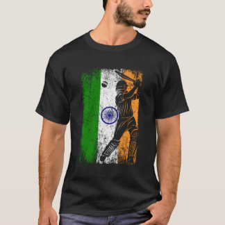 T-shirt Inde Drapeau Indien Cricket Jersey Joueur de drape
