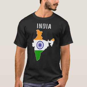 T-shirt Inde Drapeau Pour Les Gens Qui Aiment L'Inde