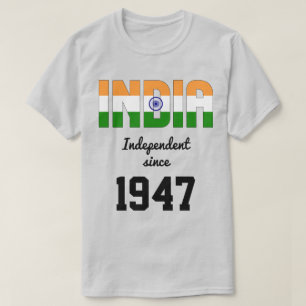 T-shirt Inde Fête de l'indépendance du drapeau