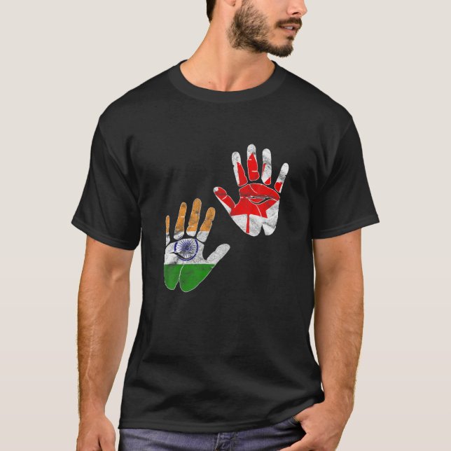 T-shirt Inde Fier Jour Du Drapeau Hindi Sikh Canada Ha Can (Devant)