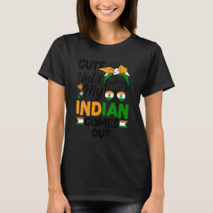 T-shirt Inde Inde Inde Drapeau mignon Jusqu'À Ce Que Mon I