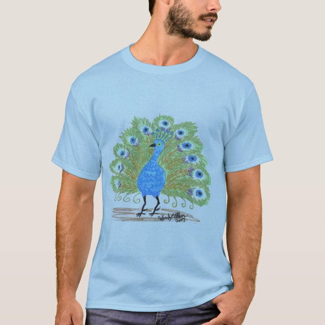 T-shirt Inde Peacock, les yeux de Wendy C. Allen (Devant)