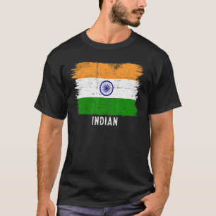 T-shirt Inde vintage Drapeau Indien Et Fier De Mes Racines