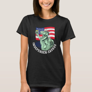 T-shirt Indépendan-Saurus 4 juillet Dinosaure Indépendance