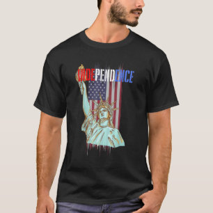 T-shirt Indépendance États-Unis Amérique Statue De La Libe