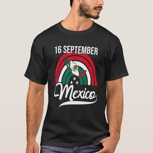 T-shirt Indépendance mexicaine 16 sept 2022 Mexique Pride  (Devant)