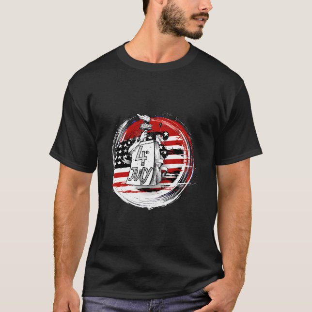 T-shirt Independence 4Th Of July Stylish Colorful (Devant)