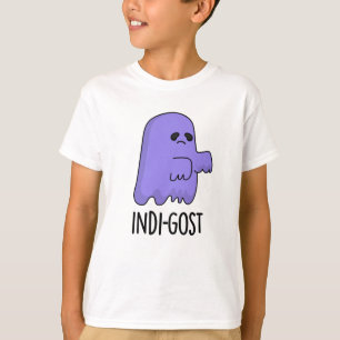 T-shirt Indi-gost Funny Halloween Indigo Ghost Pun