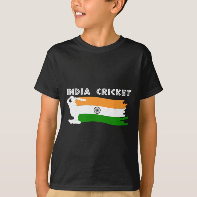 T-shirt India Cricket Jersey With Indian Flag Gift  (Devant)