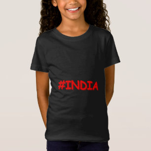 T-Shirt "#India" Joli design. Commandez dès maintenant