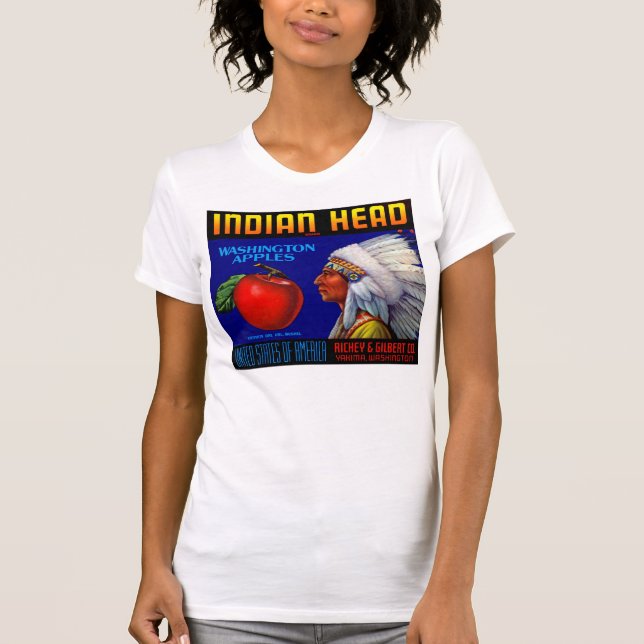 T-shirt Indian Head Washington Apples (Devant)