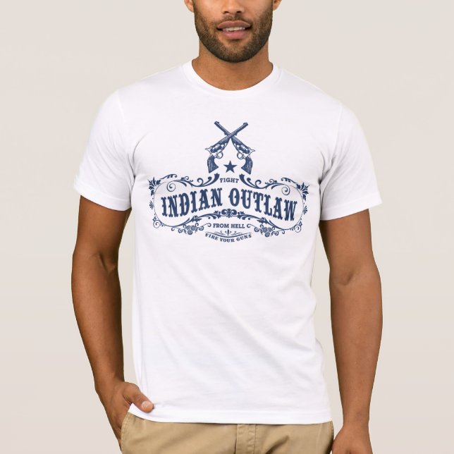 T-SHIRT « INDIAN OUTLAW FROM LUMINEUX " (Devant)