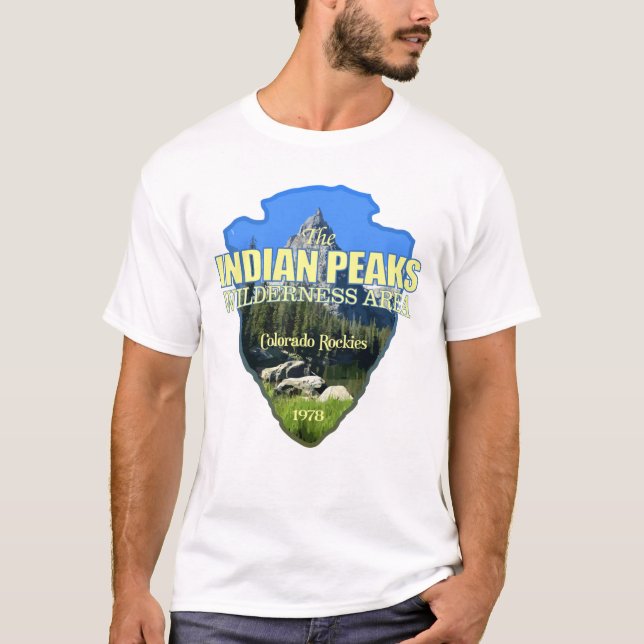 T-shirt Indian Peaks WA (pointe de flèche) (Devant)