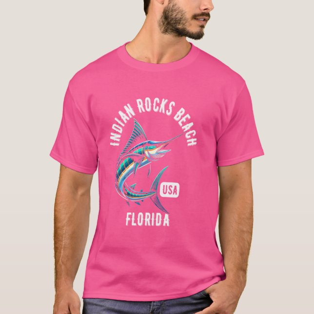 T-shirt Indian Rocks Beach Floride USA Design de pêche (Devant)