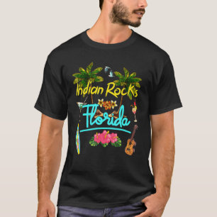 T-shirt Indian Rocks Florida Beach Summer Palm Sun Set Pal