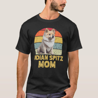 T-shirt Indian Spitz Chien Maman Retro Style Funny Proprié