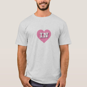 T-shirt Indiana Coeur rose - J'aime IN