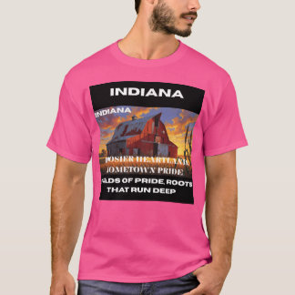 T-shirt Indiana Crossroads Art rétro