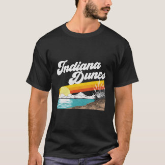 T-shirt Indiana Dunes National Park Retro Vintage 80'S Lon