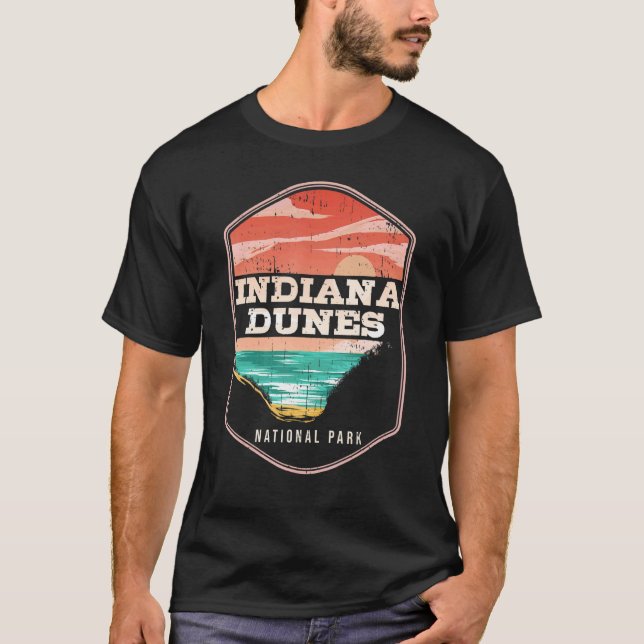 T-shirt Indiana Dunes US États Indiana Park Tourist Traver (Devant)
