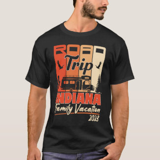 T-shirt Indiana Family Vacation 2023 RV Road Trip Mountain