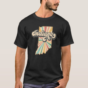 T-shirt Indiana Home Etat US Vintage Retro Pays Patrio