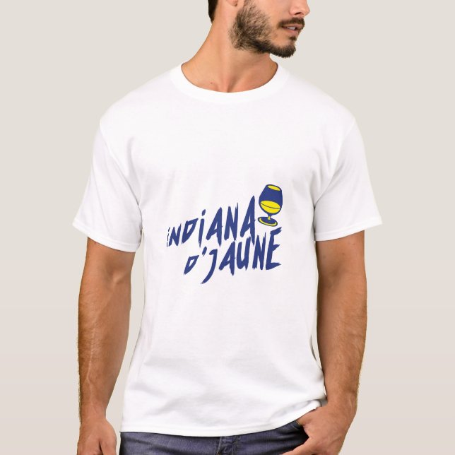 T-shirt indiana jaune apero humour alcool jones 51 23032_o (Devant)