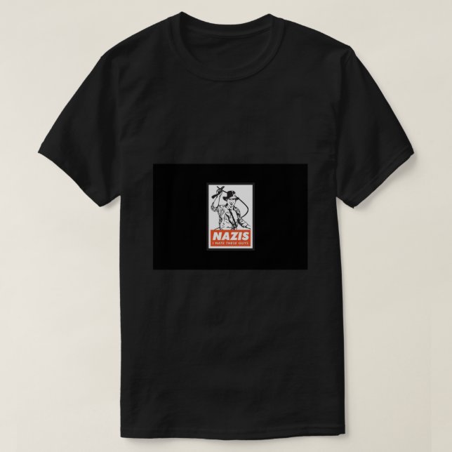 T-shirt Indiana Jones - Nazis. Je Déteste Ces Gars. Masque (Design devant)