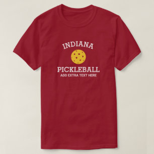 T-shirt Indiana Pickleball Ajouter un club Nom du partenai