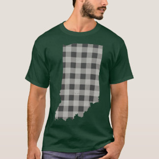 T-shirt Indiana Plaid in Gray