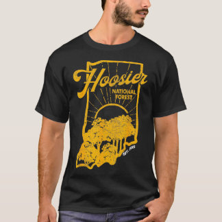T-shirt Indiana State Hoosier National Forest Retro Vintag