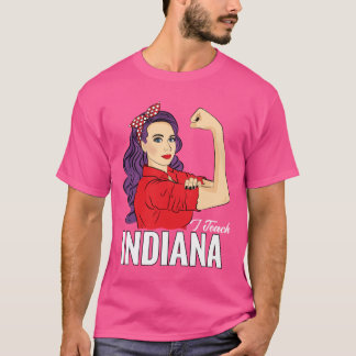 T-shirt Indiana State Teacher Red For Ed Redfored I Teach 